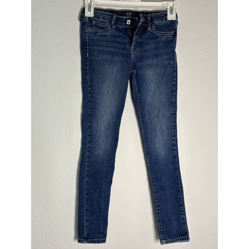 Gap Denim Girls Stretch Super Skinny Jeans Medium Wash Blue Size 8